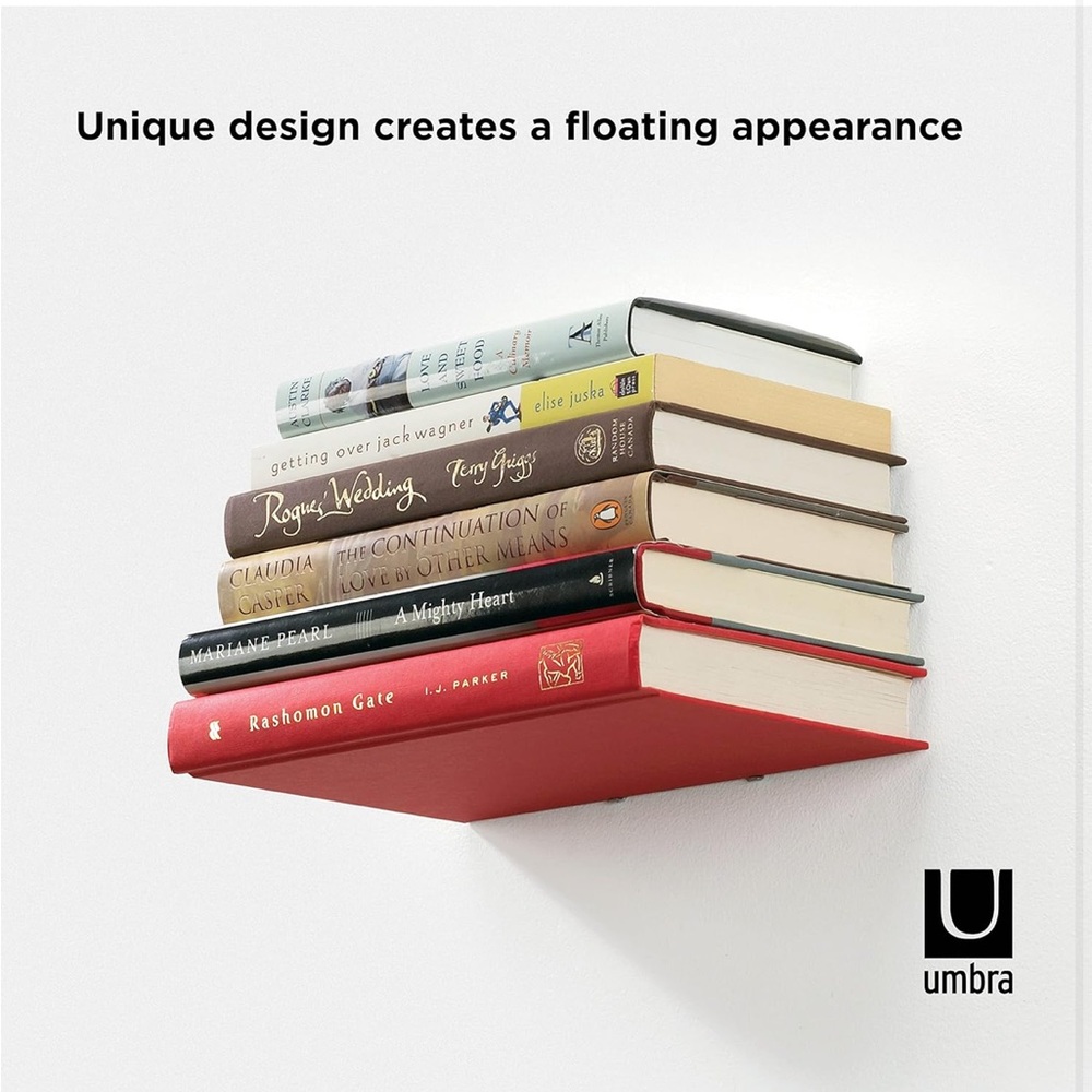 Umbra Red Floating Book Shelf